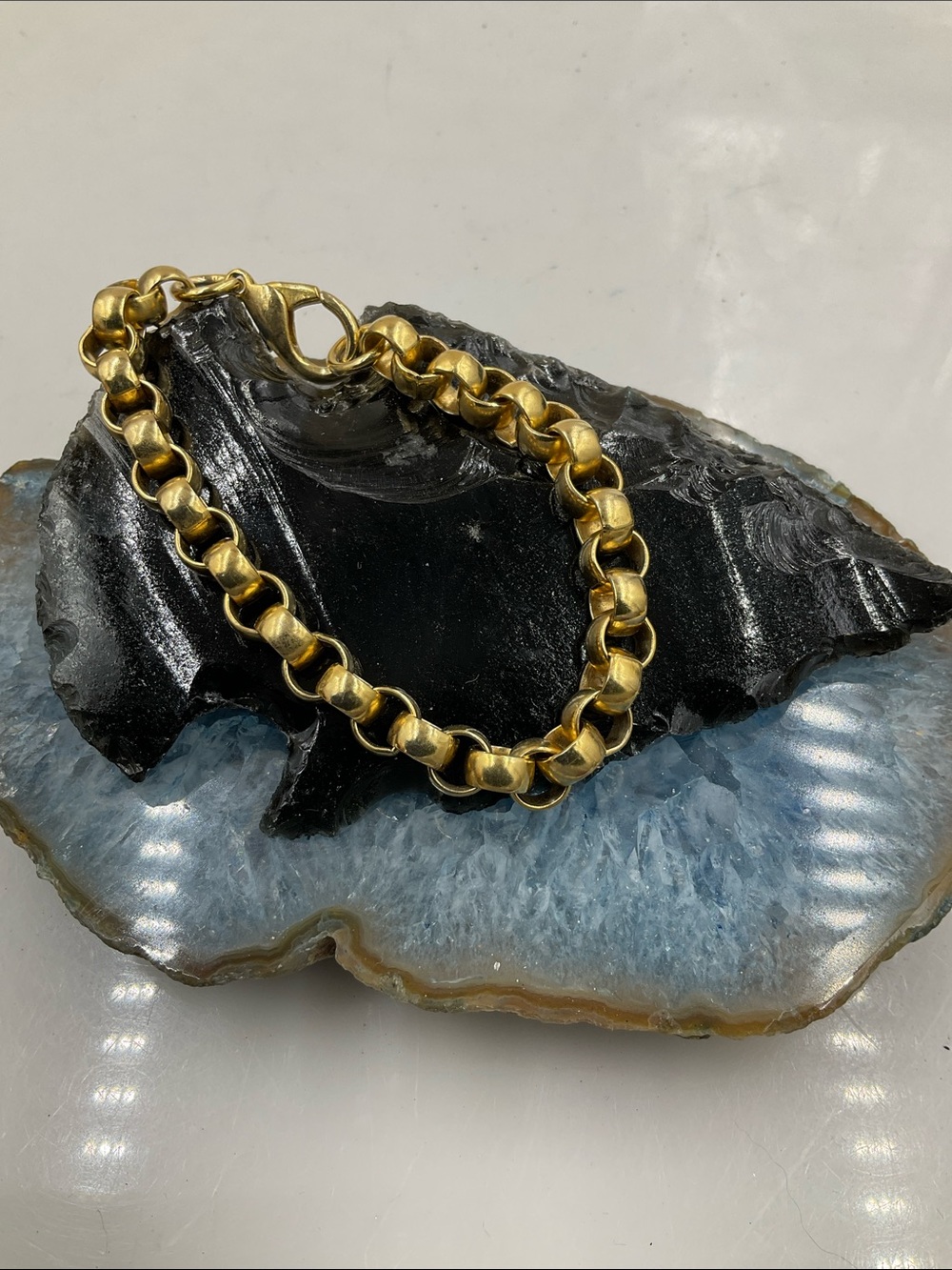 7 1/2” Gold-Tone Chain Link Bracelet - Picture 5 of 7